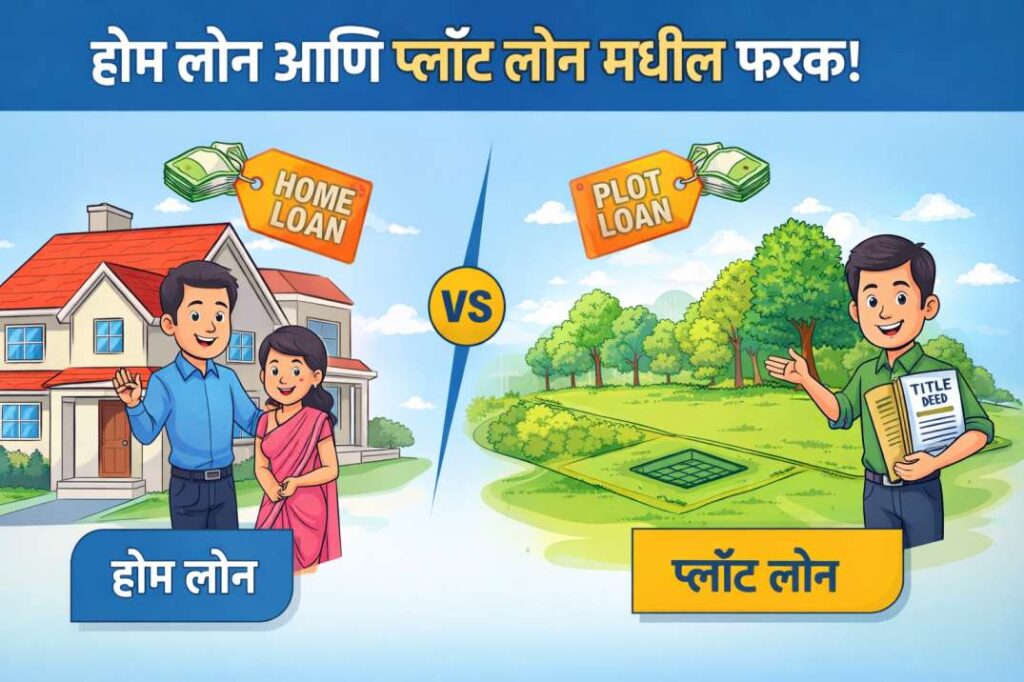 होम लोन आणि प्लॉट लोन मधील फरक