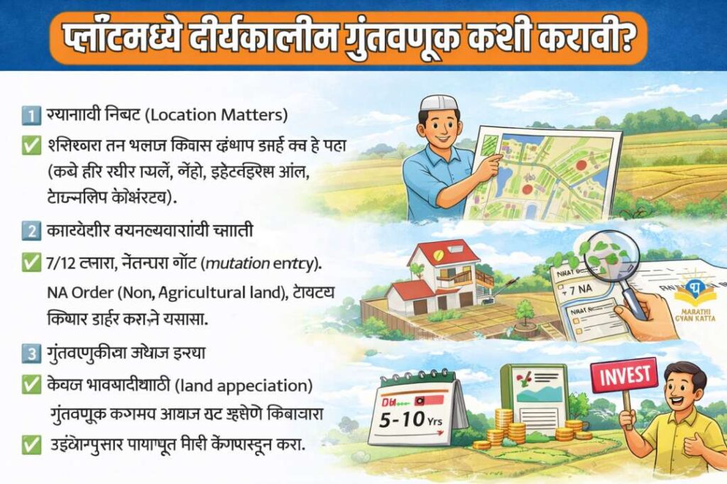 प्लॉटमध्ये दीर्घकालीन गुंतवणूक कशी करावी?