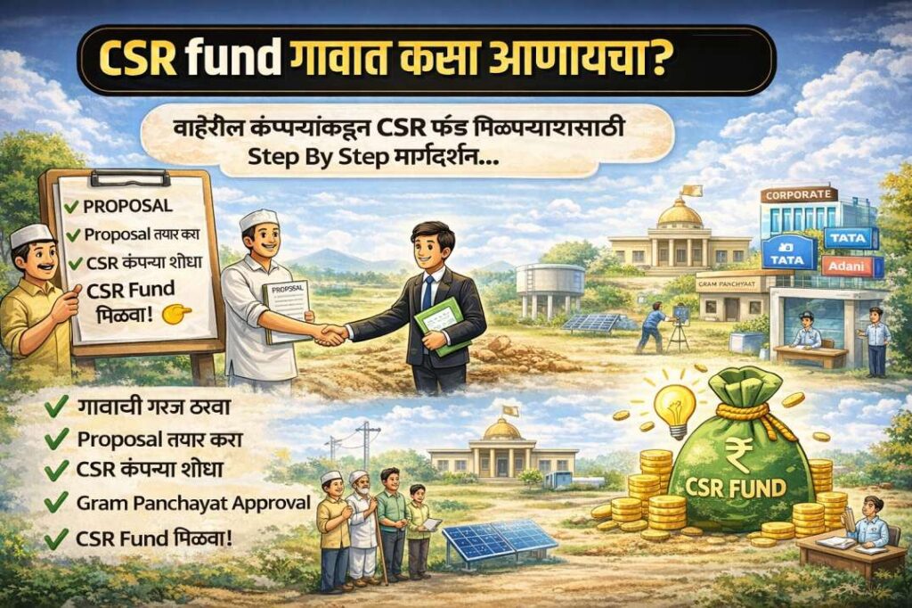 CSR fund गावात कसा आणायचा?