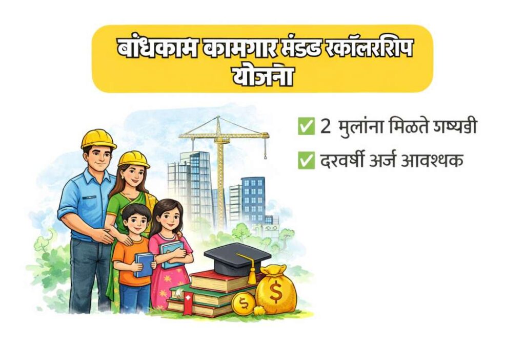 बांधकाम कामगार स्कॉलरशिप योजना